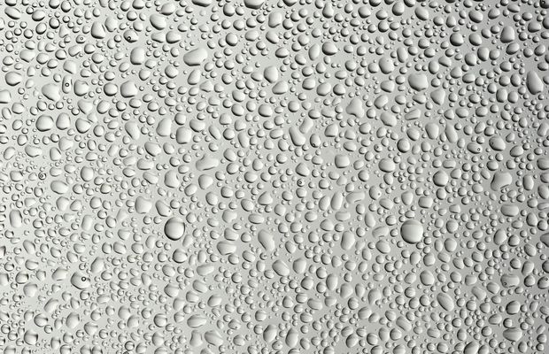 Close-up of water droplets on glass