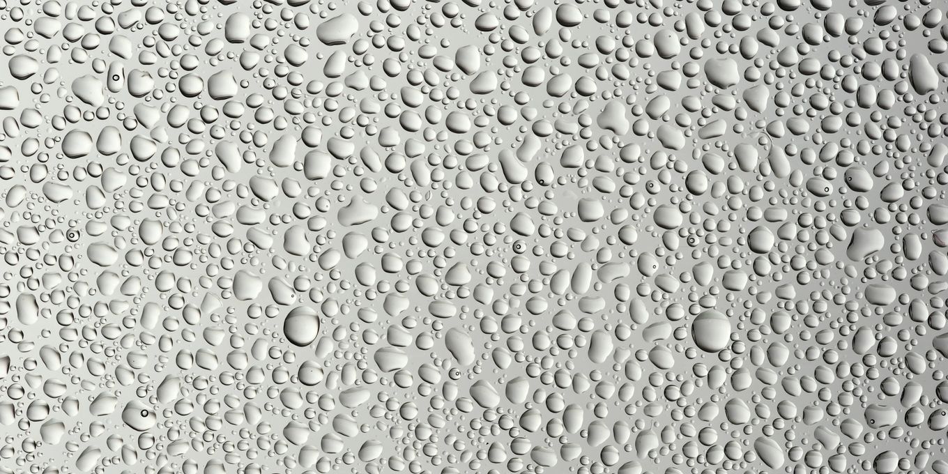Close-up of water droplets on glass