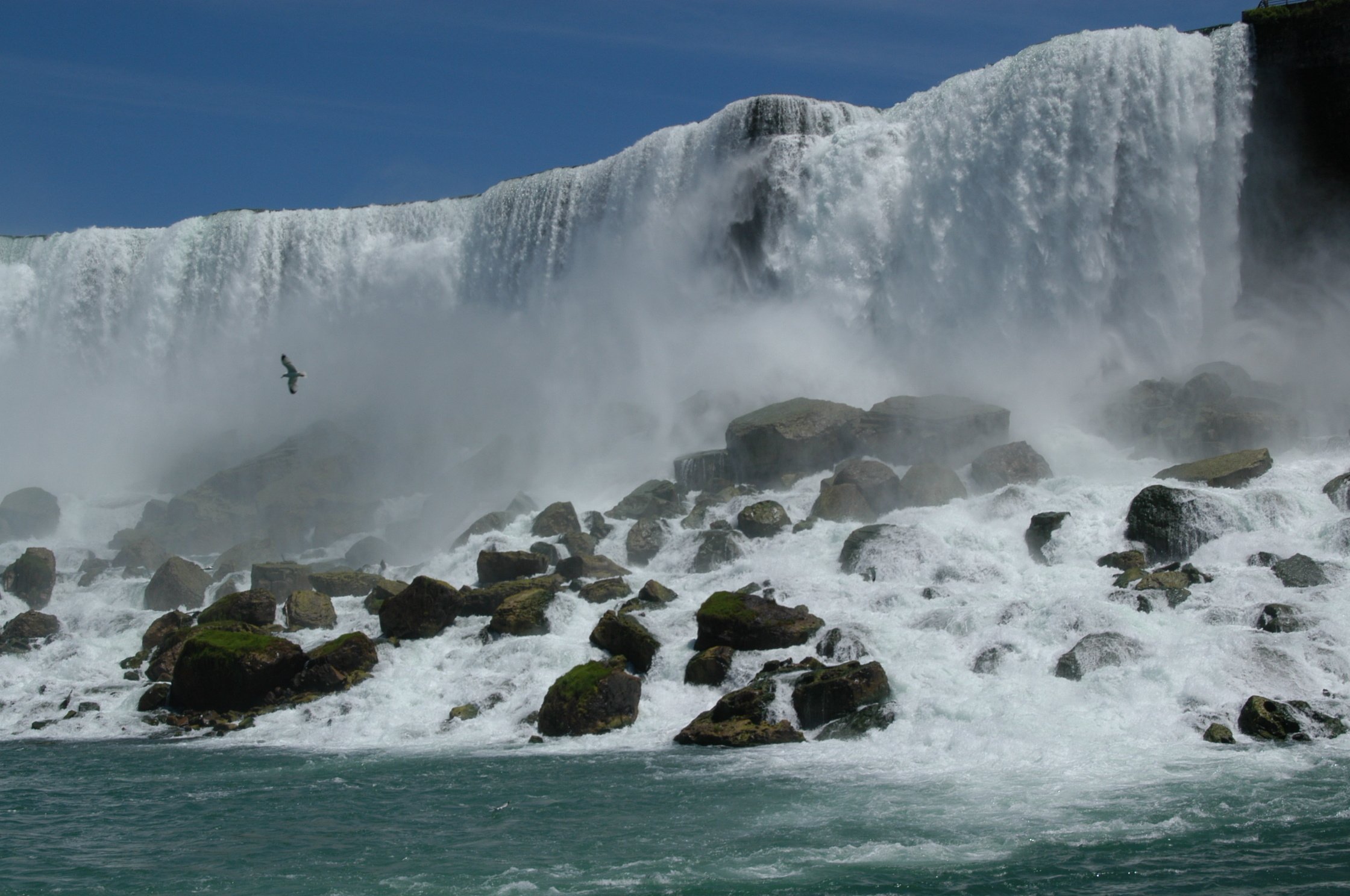 Flowing water in nature