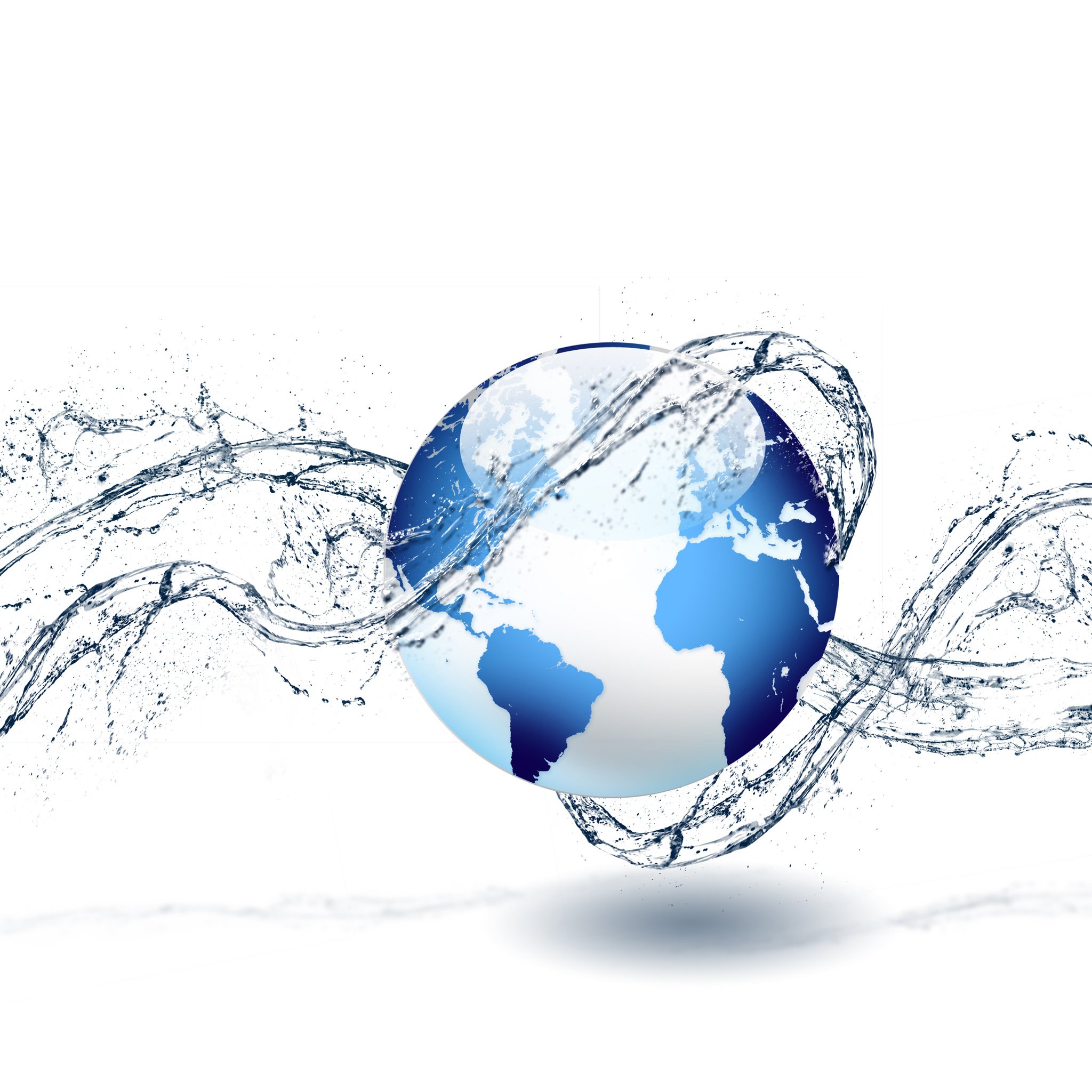 Water droplets representing water quality