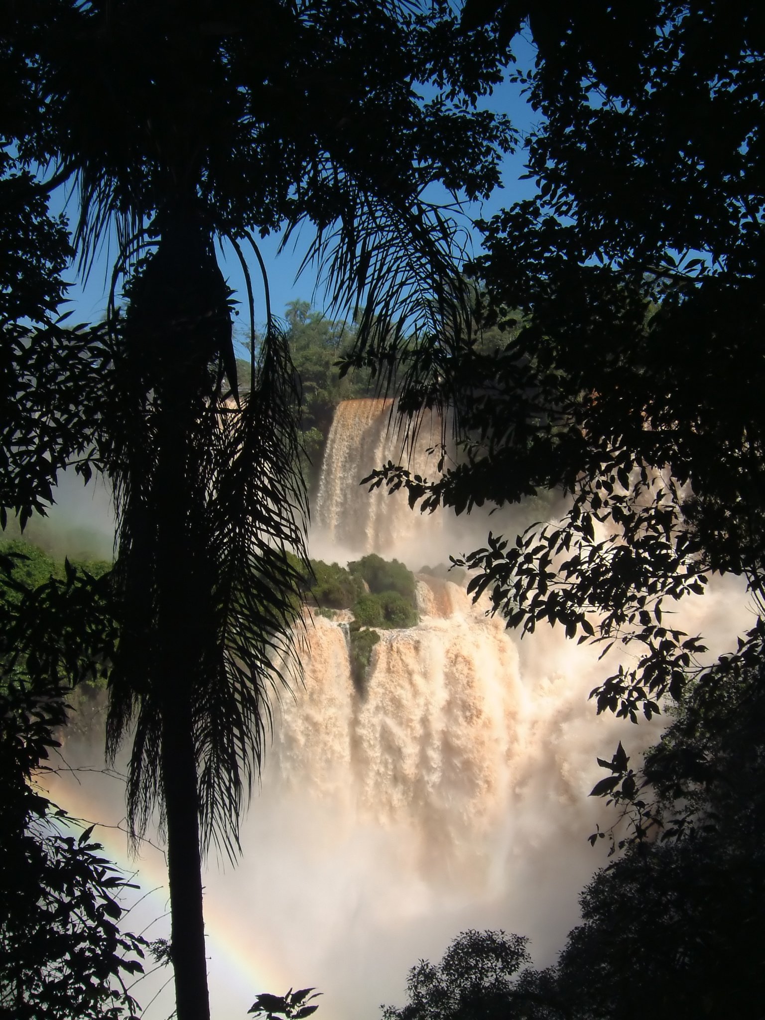 Water flowing through landscape